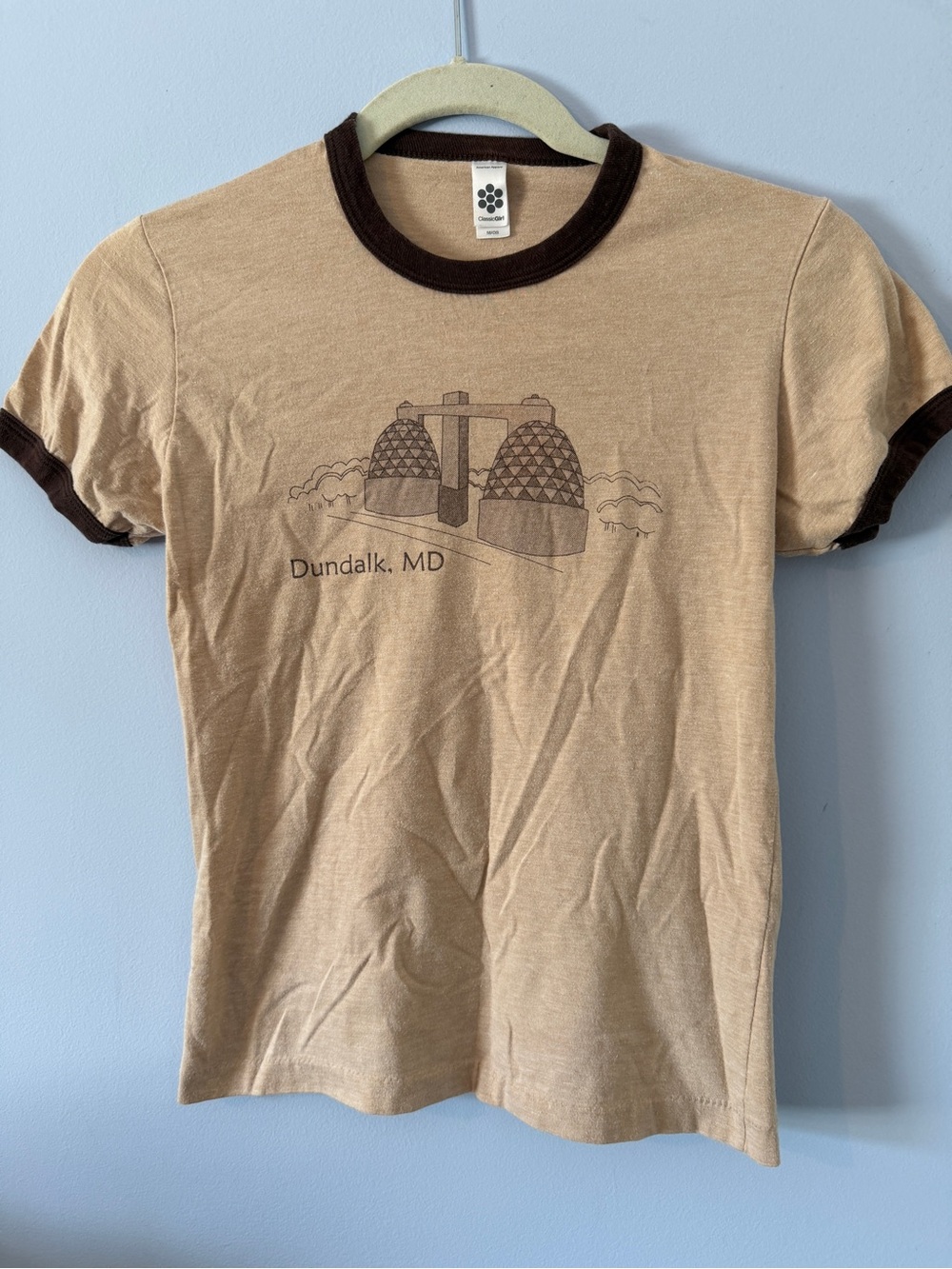 Classic Girl American Apparel Dundalk, Baltimore, MD Ringer Tee
